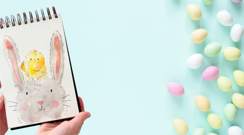 Crea i tuoi biglietti di Pasqua con gli acquerelli e la china
